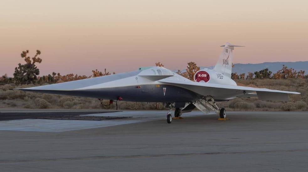 X-59 on runway